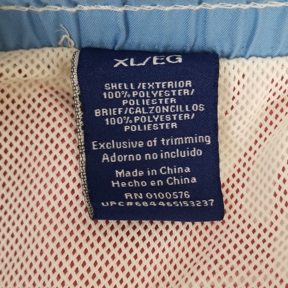 Caribbean Joe Men's XL Red Tropical Hawaiian Swim - Picture 5 of 7